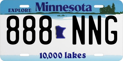 MN license plate 888NNG