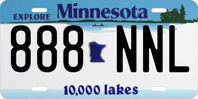 MN license plate 888NNL