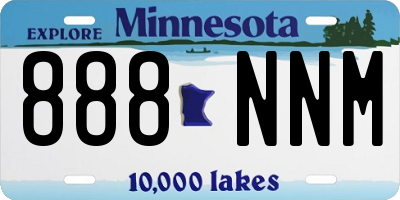 MN license plate 888NNM