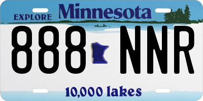 MN license plate 888NNR