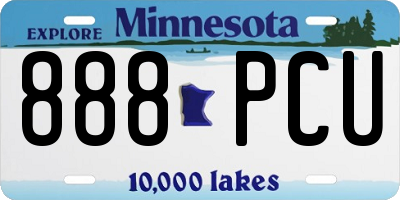 MN license plate 888PCU