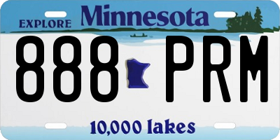 MN license plate 888PRM