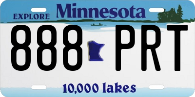 MN license plate 888PRT