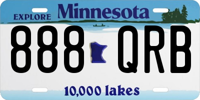 MN license plate 888QRB