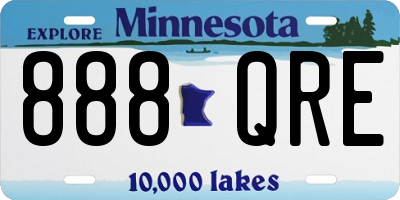 MN license plate 888QRE