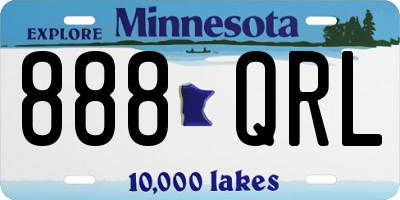 MN license plate 888QRL