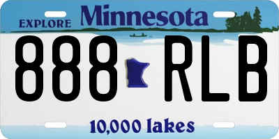 MN license plate 888RLB