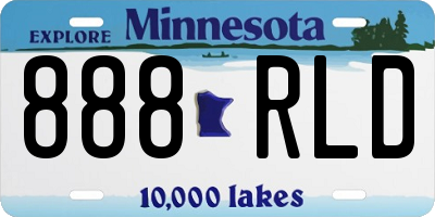 MN license plate 888RLD