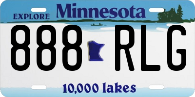 MN license plate 888RLG