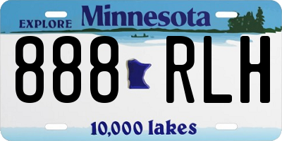 MN license plate 888RLH