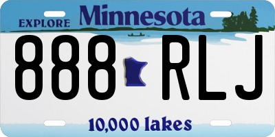 MN license plate 888RLJ