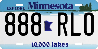 MN license plate 888RLO