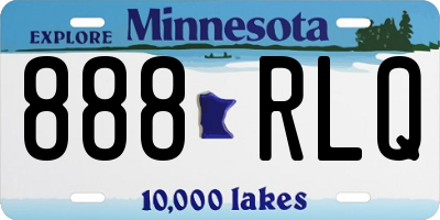 MN license plate 888RLQ