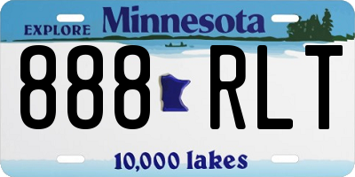 MN license plate 888RLT