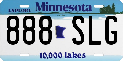 MN license plate 888SLG