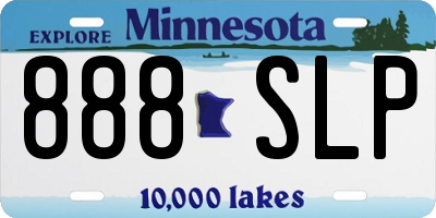 MN license plate 888SLP