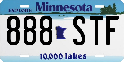 MN license plate 888STF