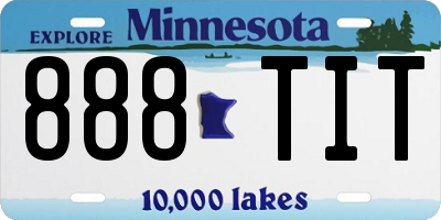 MN license plate 888TIT