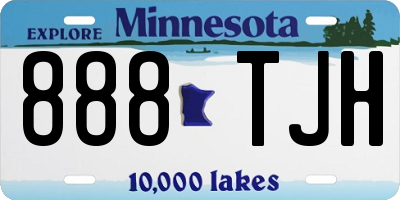 MN license plate 888TJH
