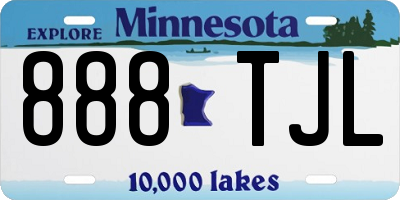 MN license plate 888TJL