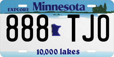 MN license plate 888TJO