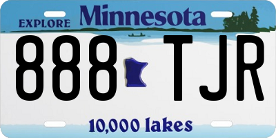 MN license plate 888TJR