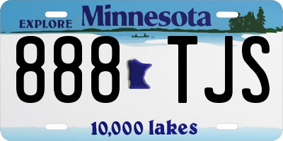 MN license plate 888TJS