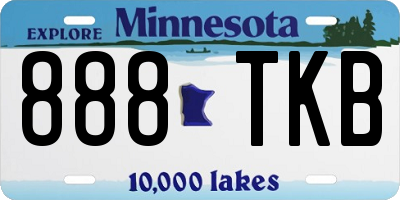 MN license plate 888TKB