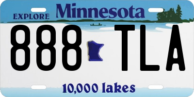 MN license plate 888TLA