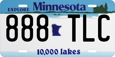 MN license plate 888TLC