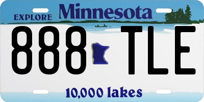 MN license plate 888TLE