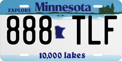 MN license plate 888TLF