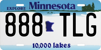 MN license plate 888TLG