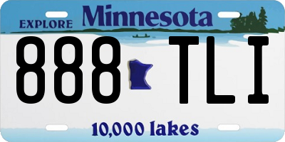 MN license plate 888TLI