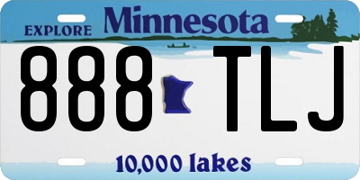 MN license plate 888TLJ