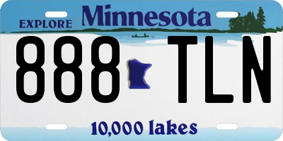 MN license plate 888TLN