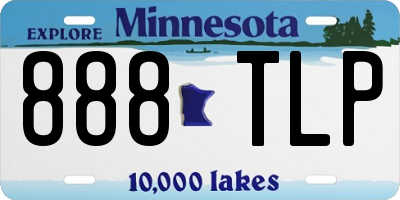 MN license plate 888TLP