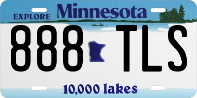 MN license plate 888TLS