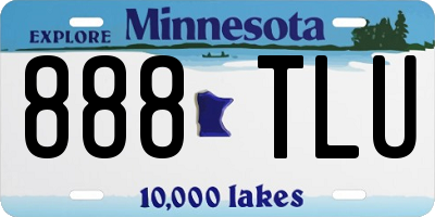 MN license plate 888TLU