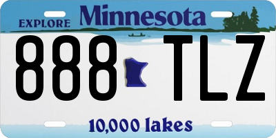 MN license plate 888TLZ