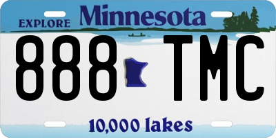 MN license plate 888TMC