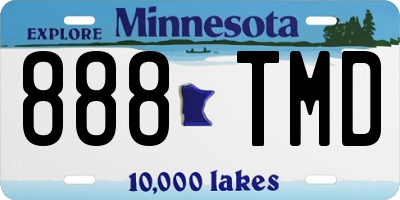 MN license plate 888TMD