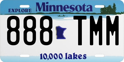 MN license plate 888TMM