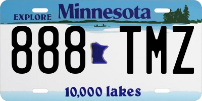 MN license plate 888TMZ