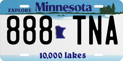 MN license plate 888TNA