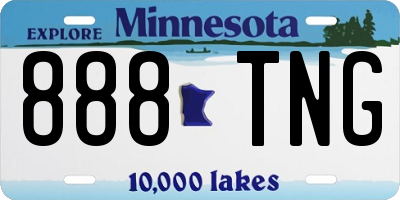 MN license plate 888TNG