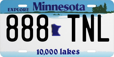 MN license plate 888TNL