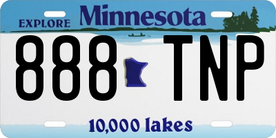 MN license plate 888TNP