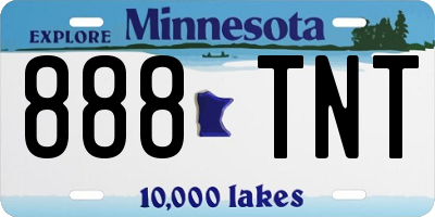 MN license plate 888TNT