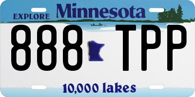 MN license plate 888TPP